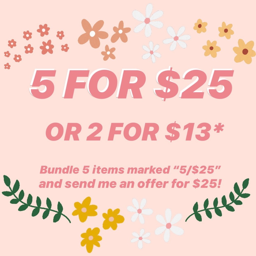 ⚡️LIMITED TIME⚡️ 5 FOR $25 BUNDLE DEAL